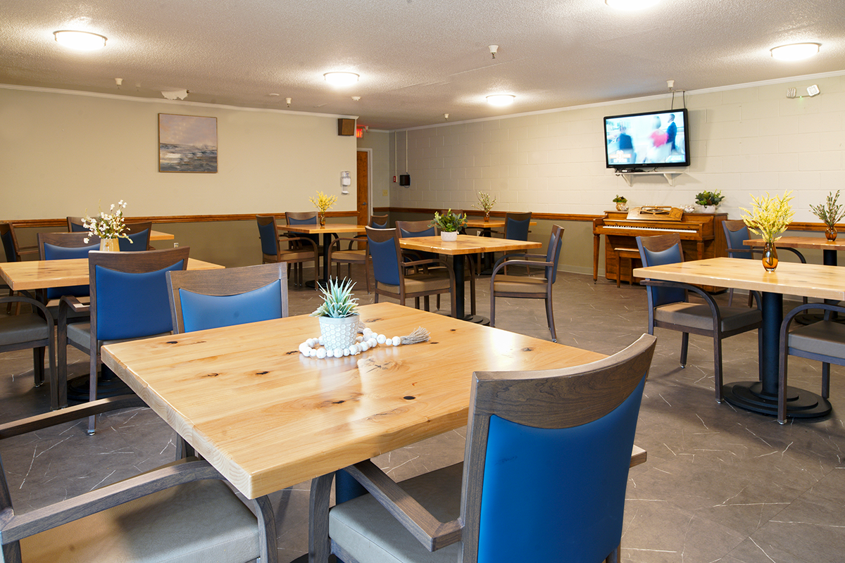 Inside skilled nursing facility Warsaw Rehabilitation and Healthcare Center
